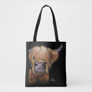 HiGHLaND CoW PRiNT "HeNRY" BY SHiRLeY MacARTHuR Tygkasse