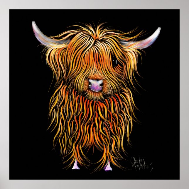 HiGHLaND CoW PRiNT SCoTiSH ' HuMPHReY ' BY SHiRLe Poster (Framsidan)