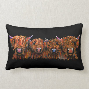 HiGHLaND CoW PRiNT SCoTTiSH ' THe GiNGeR Nöt ' Lumbarkudde