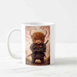 Highland Cow Samurai Kaffemugg