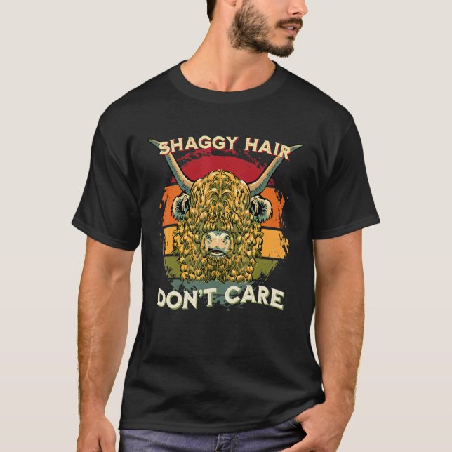 Highland Cow Scottish Breeder Farmer Rancher T Shirt (Framsida)