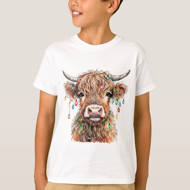 Highland Cow T Shirt (Framsida)