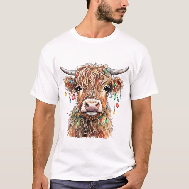 Highland Cow T Shirt (Framsida)