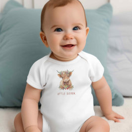 Highland Cow vattenfärcolor gulla boskap scottish T Shirt