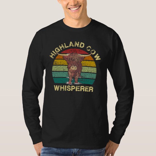Highland Cow Whisperer T Shirt (Framsida)