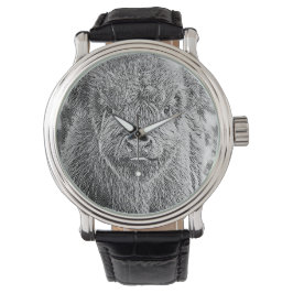 Highland Cow Woodcut Watch Armbandsur