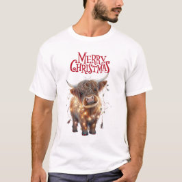 Highland cow xmas T-Shirt