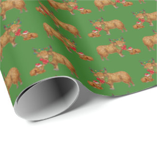 Highland Cows Holiday Presentpapper