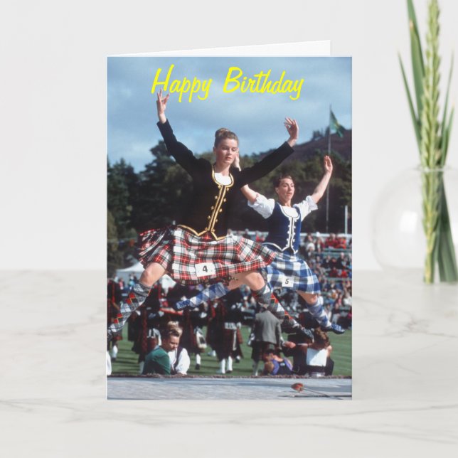 Highland Dancing Kort (Framsida)