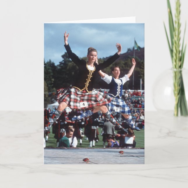 Highland Dancing Kort (Framsida)