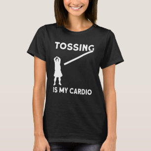 Highland Games Caber Toss Heavy Idrottsman Scottis T Shirt
