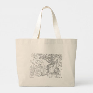 Highland Gent and Scottie Hund Tote Bag Jumbo Tygkasse