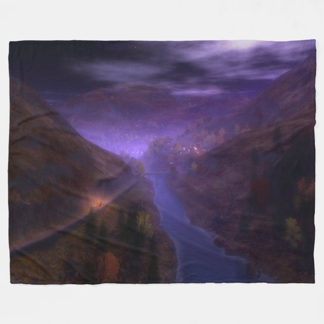 Highland Home Ljus Fleece Blanket (Framsidan (Horisontell))