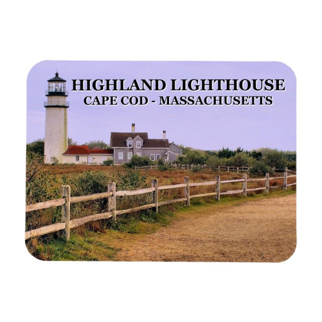 Highland Lighthouse, Cape Cod, Massachusetts Magnet (Horisontell)