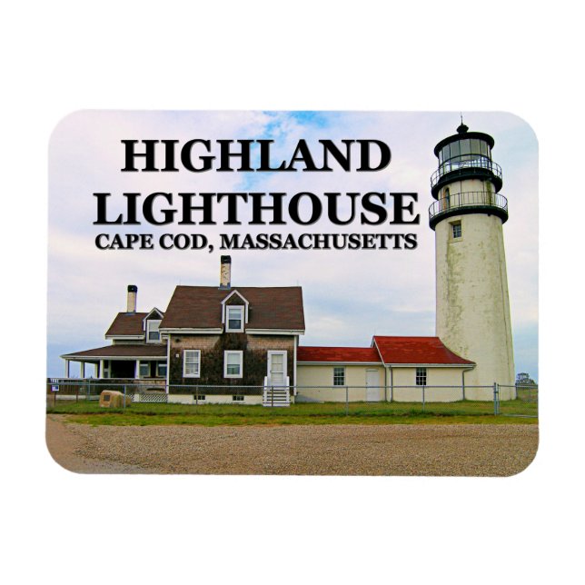Highland Lighthouse, Cape Cod, Massachusetts Magnet (Horisontell)