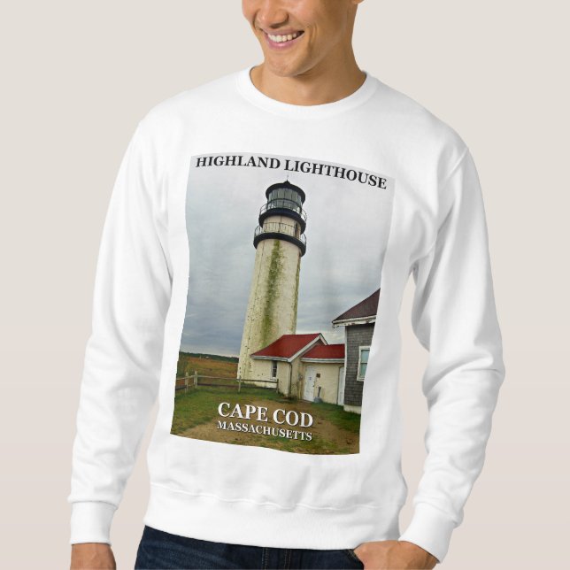 Highland Lighthouse, Cape Cod, Massachusetts Sweatshirt (Framsida)