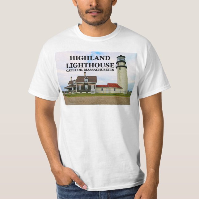Highland Lighthouse, Massachusetts T-Shirt (Framsida)