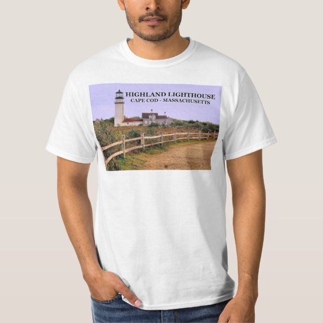 Highland Lighthouse, Massachusetts T-Shirt (Framsida)