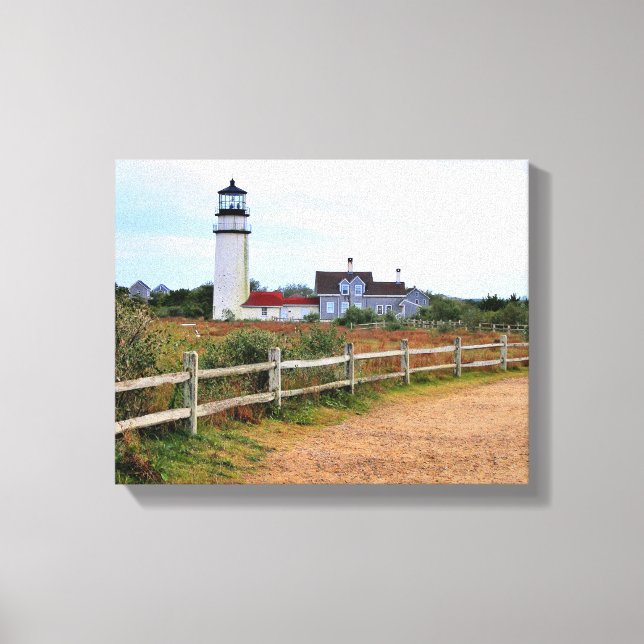 Highland Lighthouse Massachusetts Wrapped Canvas (Framsida)