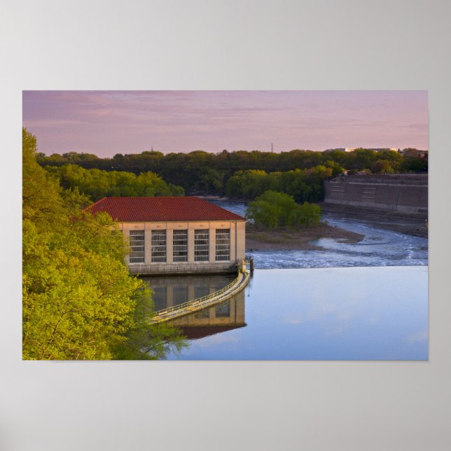 Highland Park Powerhouse och Dam Poster (Framsidan)
