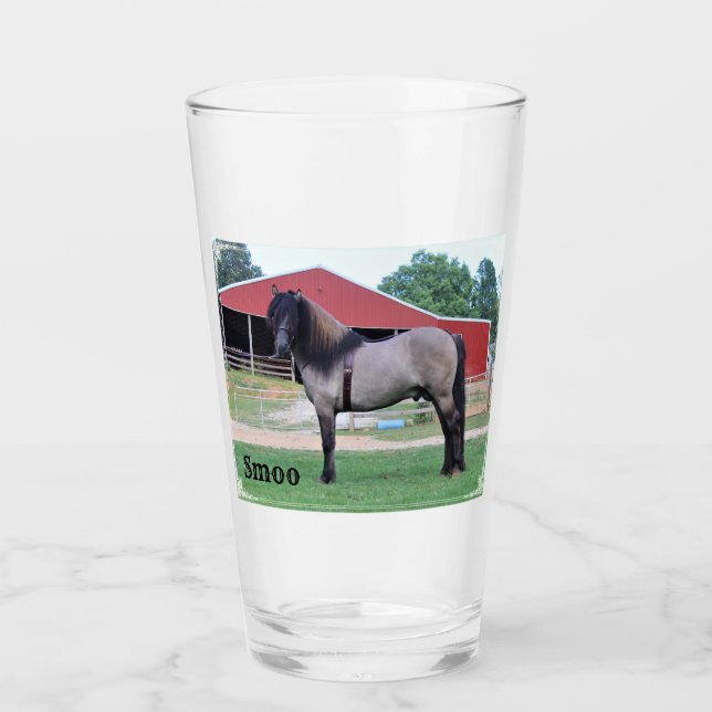 Highland Pony glass Glaskopp (Framsida)