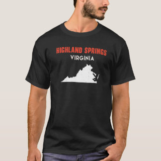 Highland Vår Virginia Förenta staterna State Trave T Shirt
