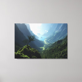 Highland Vår Wrapped Canvas