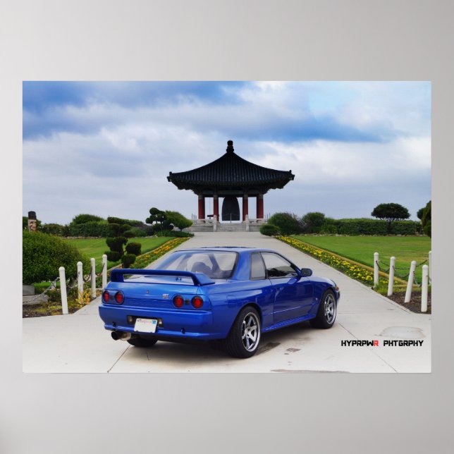 ’Highlander’ Nissan GT-R32 Skyline Poster (Framsidan)