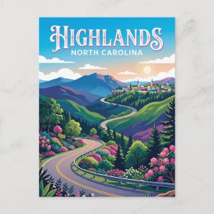 Highlands USA översätts till "Höglandet USA" men e Vykort