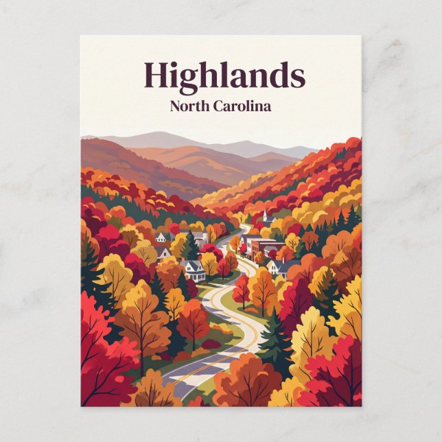 Highlands USA Vykort (Framsida)