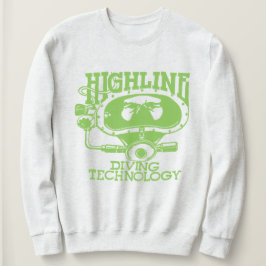 Highline Diving Tech Retro (Grön Logo) Tröja