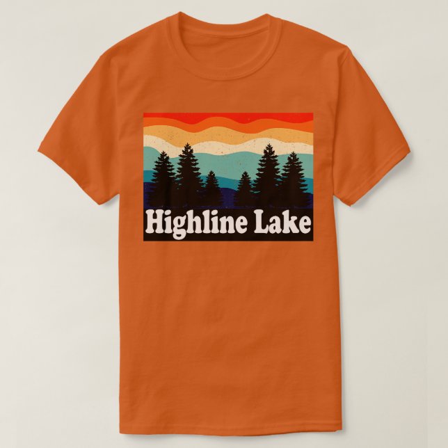 Highline Sjö Colorado Retro T Shirt (Design framsida)