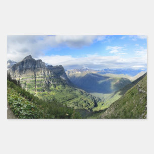 Highline Trail - Glacier National Park Rektangulärt Klistermärke
