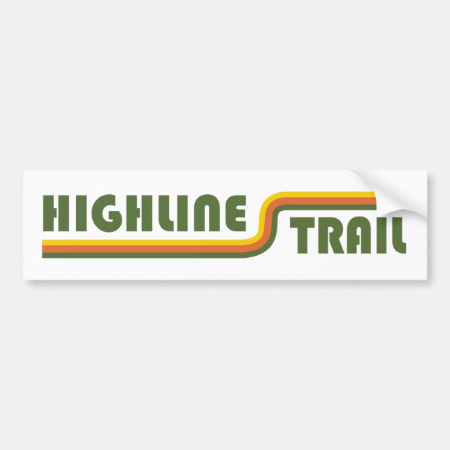 Highline Trail Glacier nationalpark Park Bildekal (Framsidan)