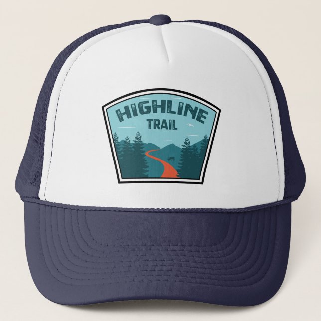 Highline Trail Glacier nationalpark Park Keps (Framsida)