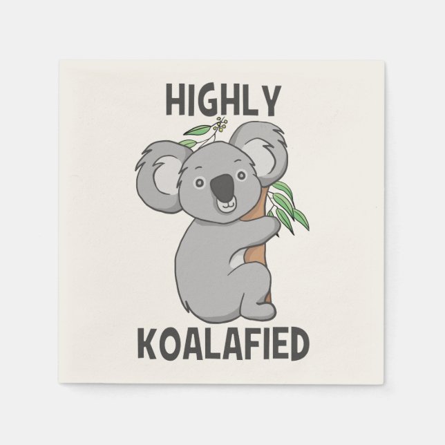 Highly Koalafied Koala Pappersservett (Framsidan)