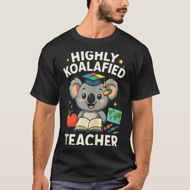 Highly Koalafied Teacher - Funny Koala Bear Tank T Shirt (Framsida)