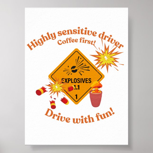 Highly Sensitive Driver: Coffee First!  Poster (Framsidan)