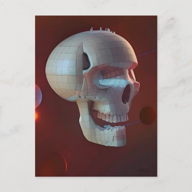 Highrise Living on Skull Asteroid 42-C Vykort (Framsida)