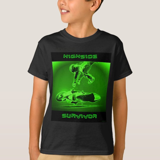 Highside överlevandegrönt tee shirt (Framsida)