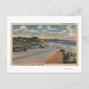 Highway 101 vid Kaliforniens kust ViewState Vykort