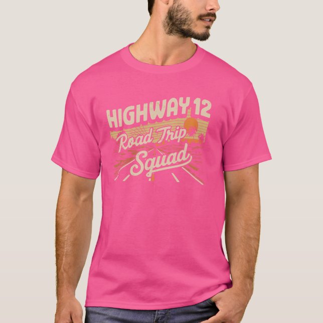 Highway 12 Road Resa Squad Souvenir T Shirt (Framsida)