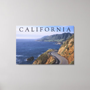 Highway 1 Carmel Kalifornien Canvastryck