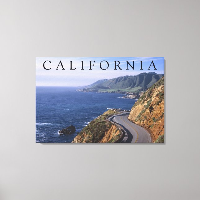 Highway 1 | Carmel Kalifornien Canvastryck (Framsida)