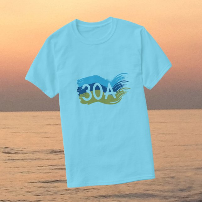 Highway 30A Florida Beach Swash T-shirt (Skapare uppladdad)