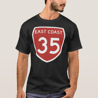 Highway 35, Öster Kusten, New Zealand Classic T-Sh T Shirt