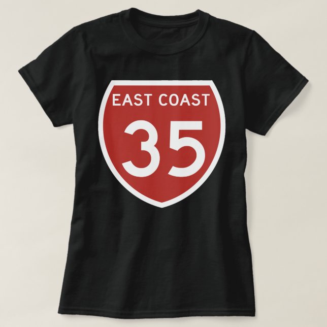 Highway 35, Öster Kusten, New Zealand Classic T Sh T Shirt (Design framsida)
