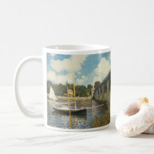 Highway Bridge i Argentina av Claude Monet Kaffemugg