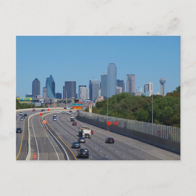 Highway in Dallas Vykort (Framsida)