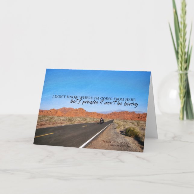 HIGHWAY JOURNEY Greeting Card Tack Kort (Framsida)
